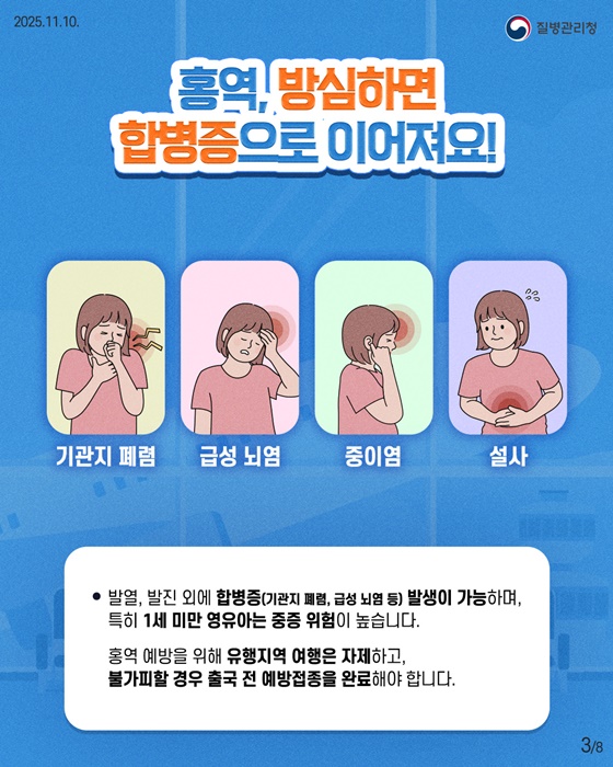 해외여행 전·후 홍역 예방은 필수!