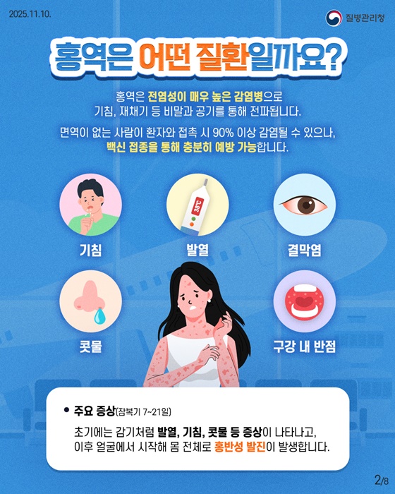 해외여행 전·후 홍역 예방은 필수!