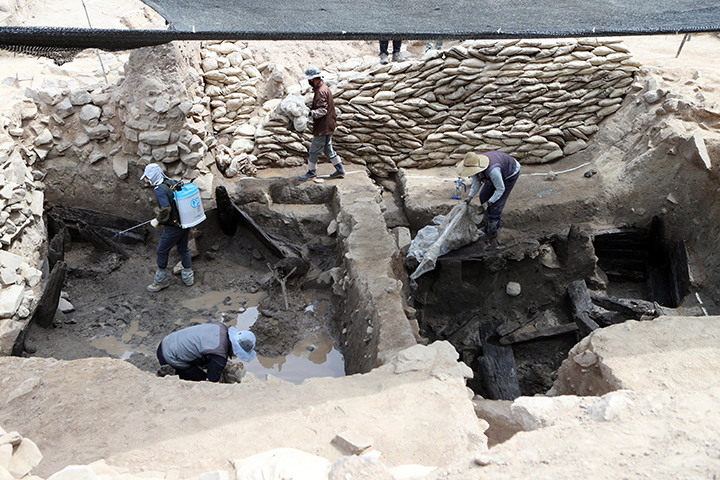 신라시대 목간 출토된 대구 팔거산성 2021.4.28(사진=저작권자(c) 연합뉴스, 무단 전재-재배포 금지)