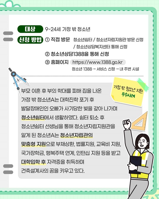 고립·은둔, 학교 밖·가정 밖 위기 청소년에 맞춤형 서비스 제공