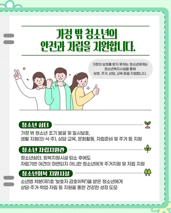고립·은둔, 학교 밖·가정 밖 위기 청소년에 맞춤형 서비스 제공