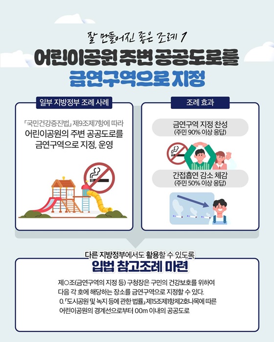 주민생활에 도움이 되는 잘 만들어진 좋은 조례 선정