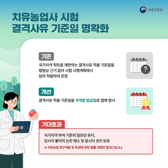농촌진흥청 2025년 규제합리화 대표사례