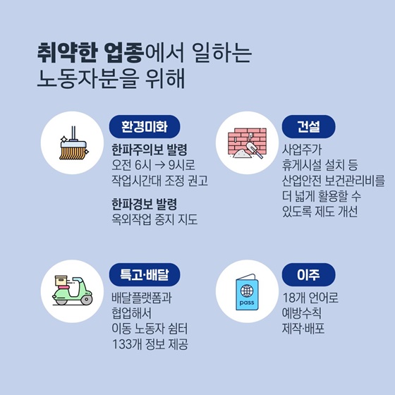 한파가 오기 전, 한랭질환 예방 점검해주세요