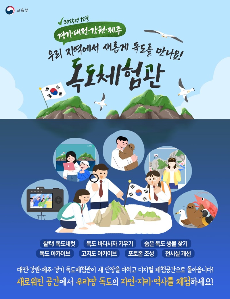 2025년 12월 우리 지역에서 새롭게 독도를 만나요! 하단내용 참조