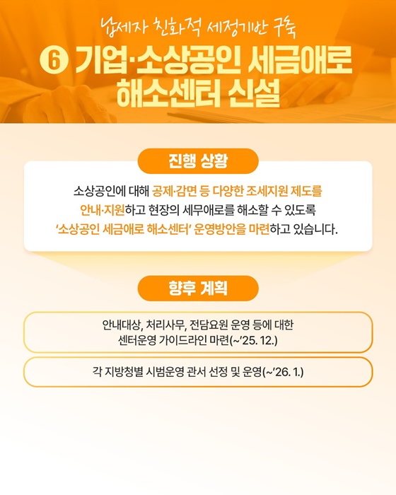 소상공인부터 수출기업, 맞춤형 세정지원 대폭 확대