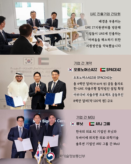 한-UAE, AI·첨단산업 협력 강화