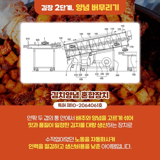 몸에도 좋고 맛도 좋은 김치와 관련된 기술의 발전