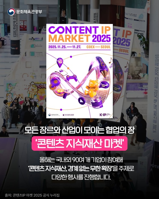 끝없이 펼쳐지는 콘텐츠의 미래! 콘텐츠 지식재산 마켓 2025