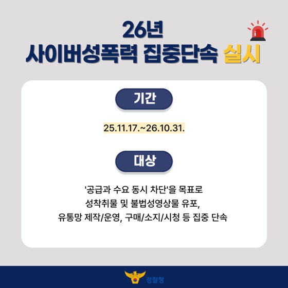 경찰, 사이버성폭력 집중단속 실시