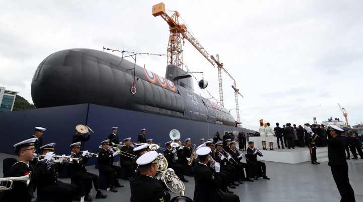 장영실함 진수식 참고사진. 2025.10.22 (ⓒ뉴스1, 무단 전재-재배포 금지)