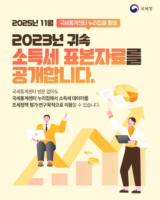 2023년 귀속 소득세 표본자료 공개