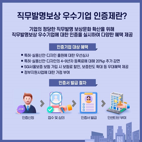 직무발명보상 우수기업 인증제 개선, 기업 부담 경감