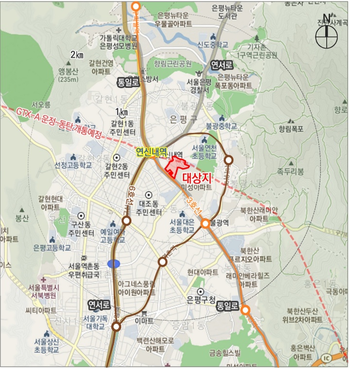 불광동329-32 도심 공공주택지구 위치(국토교통부 제공)