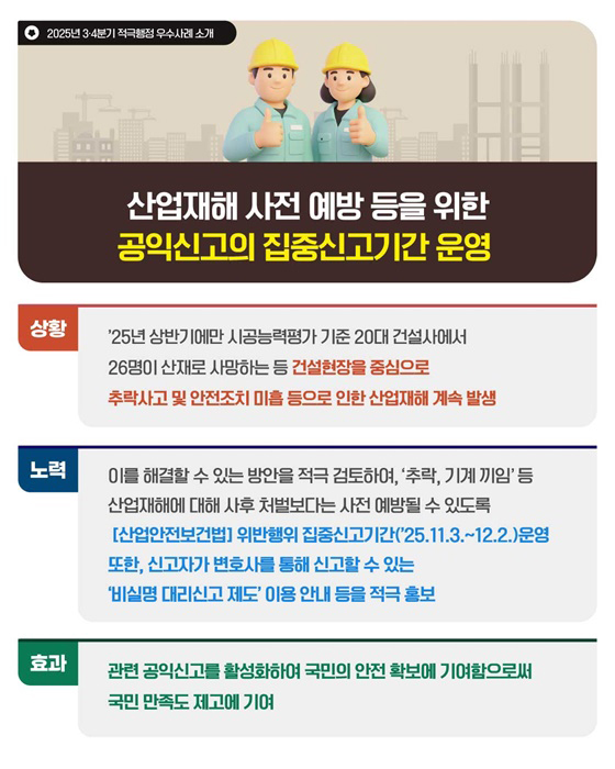 2025년 3·4분기 적극행정 우수사례