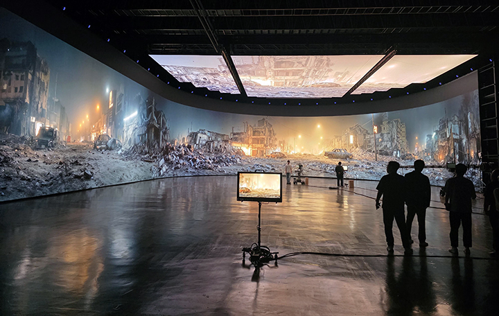 대전시 유성구 '버추얼 스튜디오' 구축 현장 모습.(사진=문체부 제공)