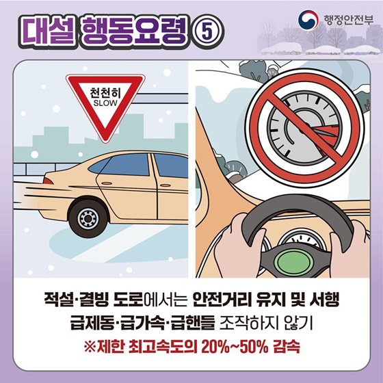 대설 대비 이렇게 행동하세요!