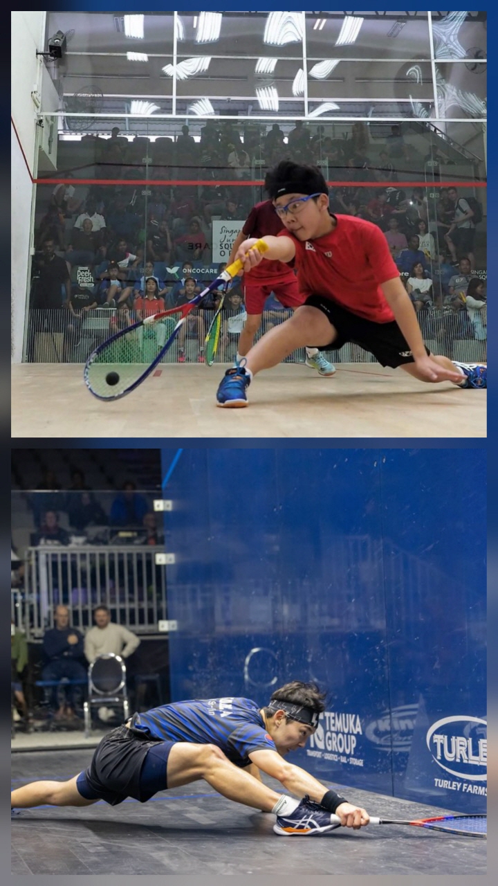 (위) 2018 싱가포르 주니어 선수권 대회로 오서진 선수는 2위를 차지, (아래) 2025 뉴질랜드 새틀라이트 경기로 우승을 차지. (출처=오서진 선수)