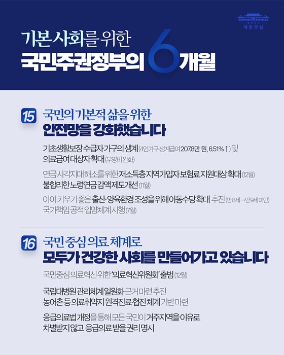 기본사회로 나아가는 6개월, 국민께 보고드립니다
