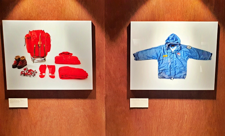 한국 탐험사의 도전과 개척을 보여주는 에베레스트·남극 자료.