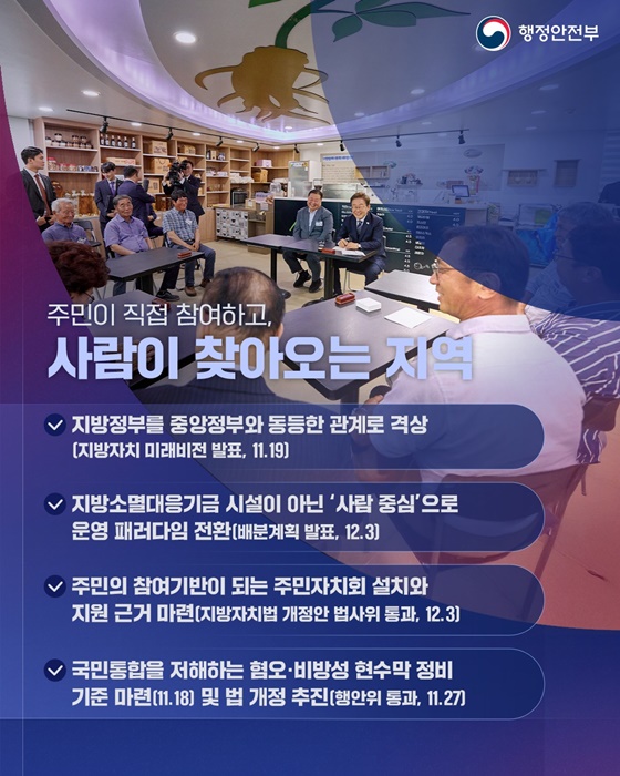 지방정부 함께 만드는 지역활력