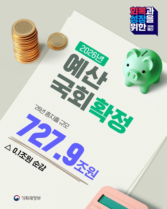 2026년 예산 국회 확정