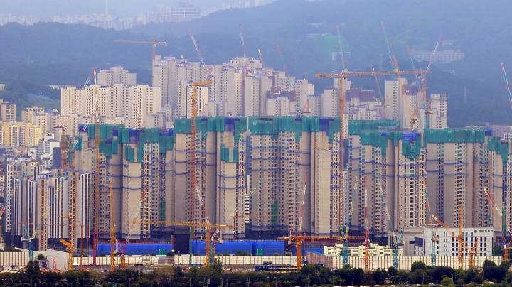 서울의 한 아파트 건설 공사 현장. 2025.7.15. (ⓒ뉴스1, 무단 전재-재배포 금지)