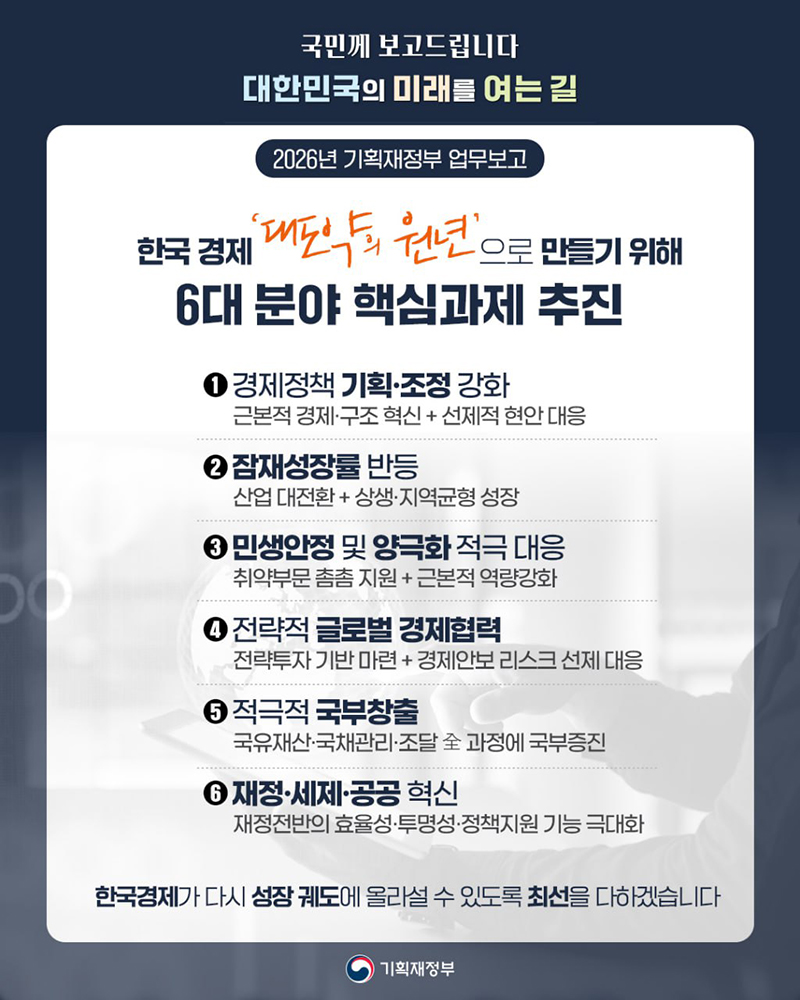 한국 경제 '대도약의 원년'으로 만들기 위해 하단내용 참조