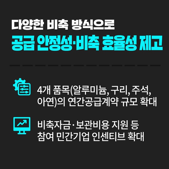 공공비축 기능 확충으로 공급망 안정화