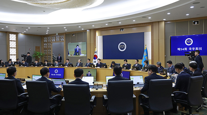 16일 정부세종청사에서 이재명 대통령이 참석한 국무회의가 진행되고 있다. 2025.12.16 (사진=대통령실통신사진기자단)