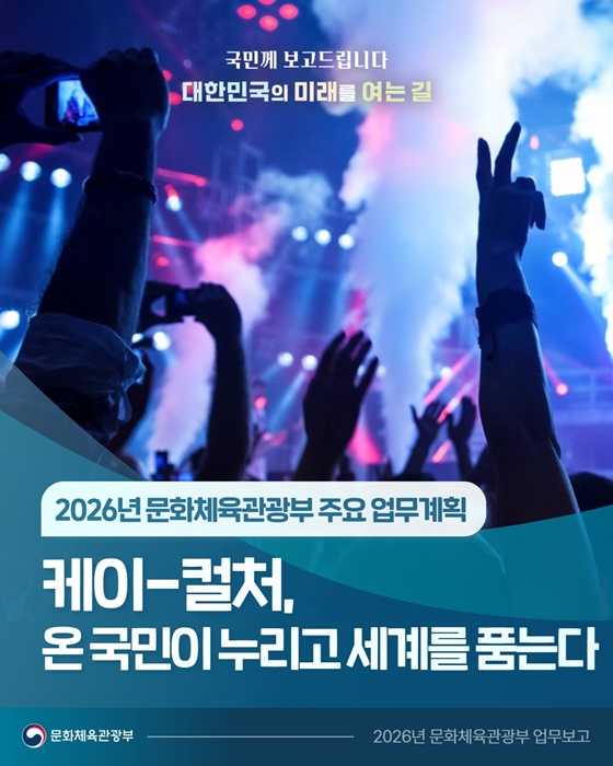 케이-컬처, 온 국민이 누리고 세계를 품는다