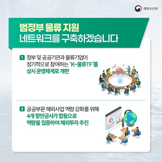 우리 물류 경쟁력 강화로 수출입 경제를 든든하게!