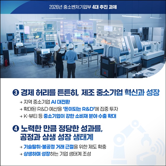 중소·벤처·소상공인 성장사다리 복원