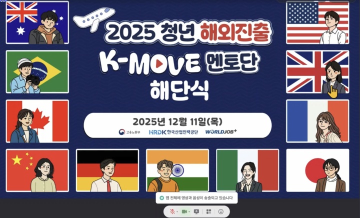 2025 청년 해외진출 K-MOVE 멘토단 해단식.