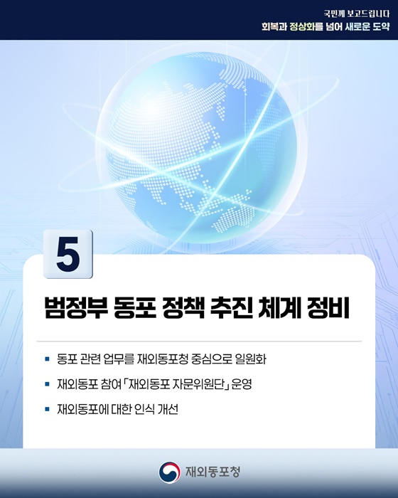 차별없는 포용적 동포정책 실현