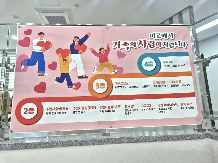 각 층 공간을 한눈에 이해할 수 있도록 스탬프 투어 프로그램 마련.