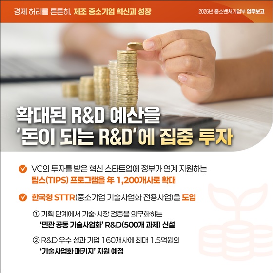 경제 허리를 튼튼히, 제조 중소기업 혁신과 성장