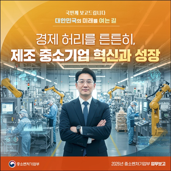 경제 허리를 튼튼히, 제조 중소기업 혁신과 성장