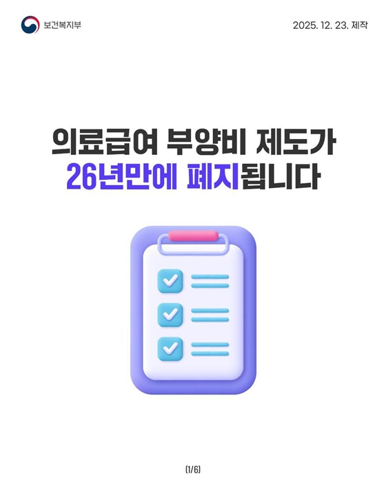 의료급여 부양비 제도가 26년만에 폐지됩니다