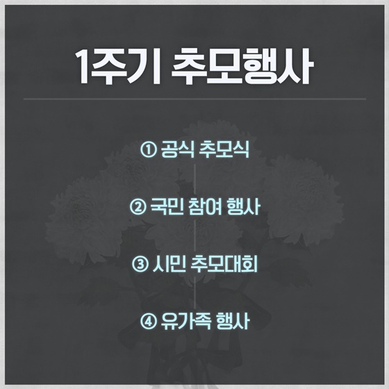 12.29 여객기 참사 1주기 추모행사