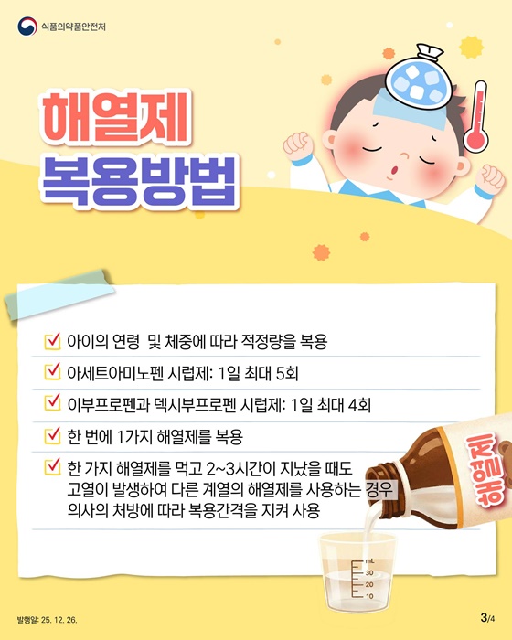 어린이 해열제 언제 먹여야 할까요?