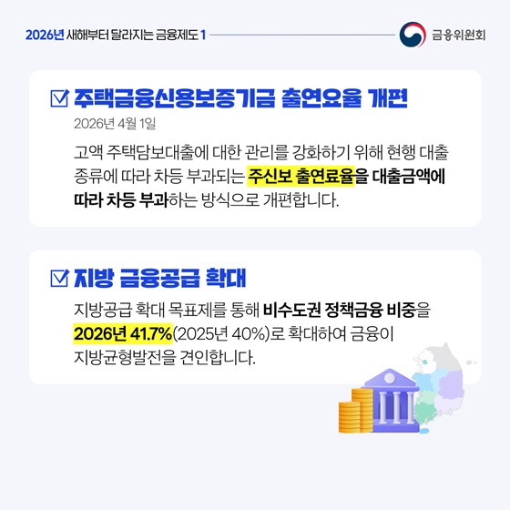 2026년 새해부터 달라지는 금융제도 ①