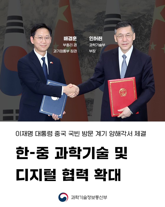 한-중 과학기술 및 디지털 협력 확대