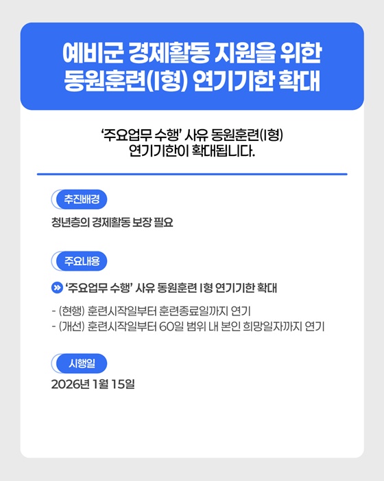 2026년 상반기부터 달라지는 병역제도