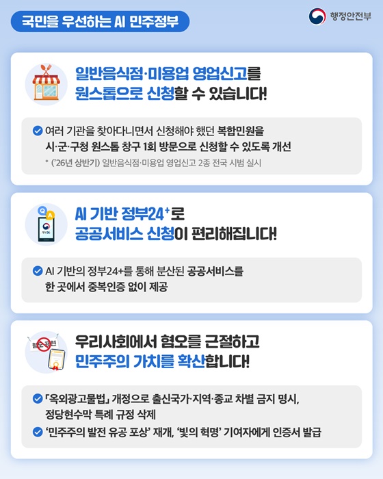 2026년 행정안전부 달라지는 제도