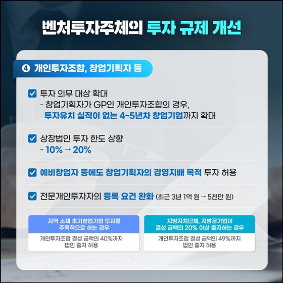 새해 달라지는 벤처투자 제도