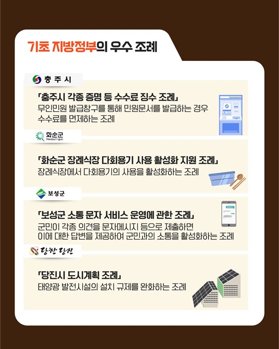 법제처가 선정한 2025년 우수 조례
