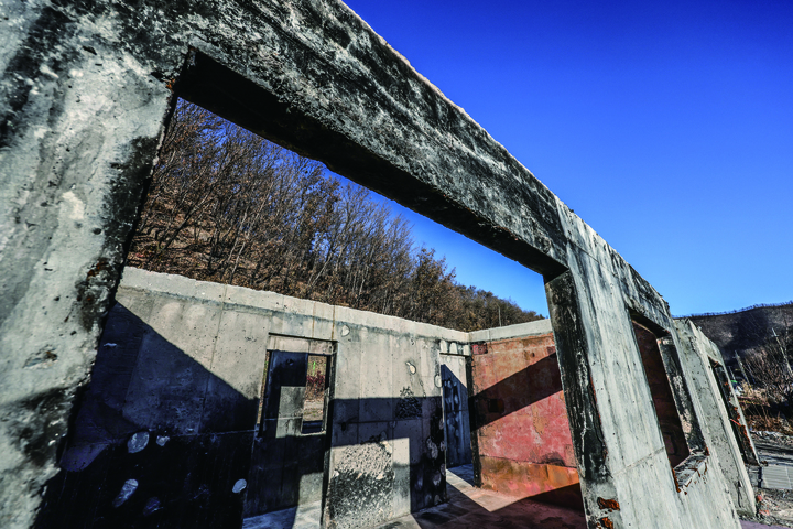 2025년 봄 거대한 산불이 경북 안동시 원림2리 토갓마을을 휩쓸고 갔다.