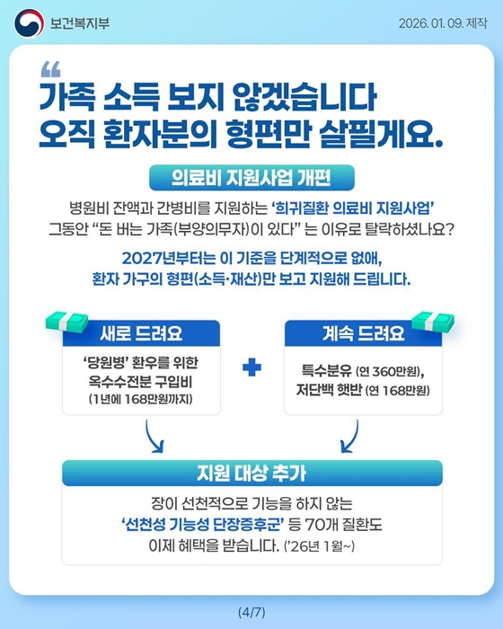 2026년, 희귀질환 환우와 가족을 위한 정부의 따뜻한 약속