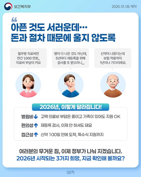 2026년, 희귀질환 환우와 가족을 위한 정부의 따뜻한 약속